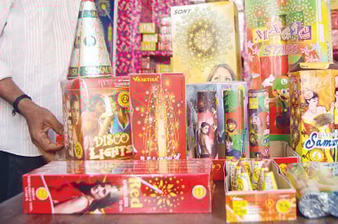 Chinese glitter to Diwali