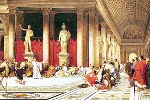 The cruel emperor of ancient Rome