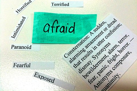 Other phrases and meanings of the word ‘afraid’