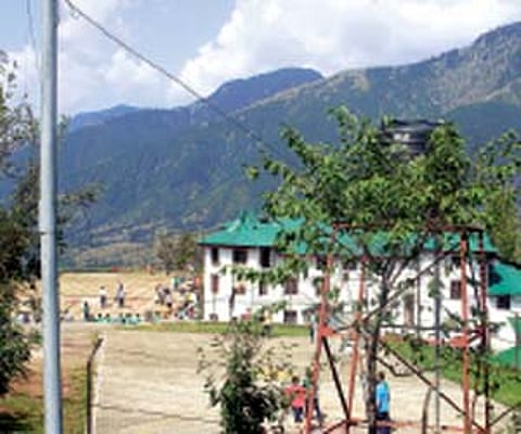 Sports Day at a European school just outside Dharamsala.