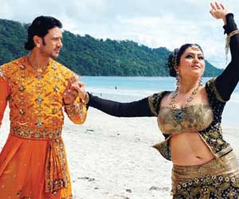 Raja and Namitha in Jaganmohini