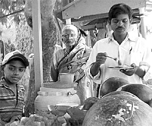 With the temperature rising, demand for summer fruits like watermelon has increased manifold in Sambalpur town.