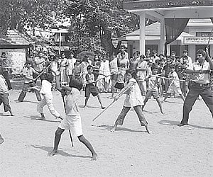 Lessons in Silambam