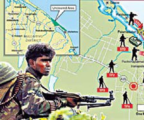 Sri Lankan army making inroads into LTTE stronghold.