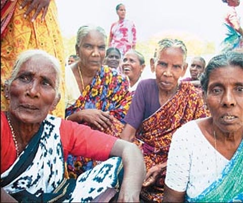 A file picture of ECR widows who are yet to get their pension