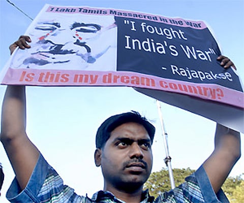 Sri Lankan Tamils angry with China, India