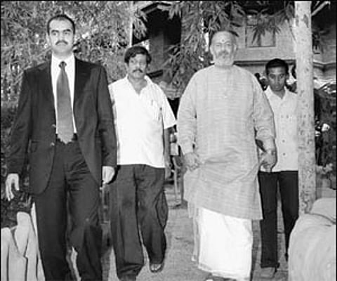 P V Faizal, MD, Silent Valley Resort, Pulamanthole, Malappuram, Dr Hurairkutty and P R Krishna Kumar, Managing Director, Arya Vaidya Pharmacy (AVP)