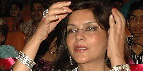 Bollywood actress Zeenat Aman