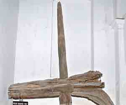 The Meriah sacrifice post which will be kept on display at the Government Museum in the city soon.