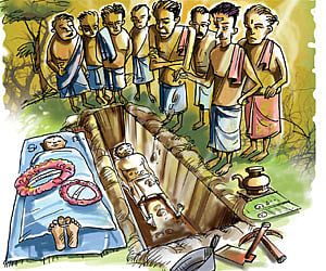 The undead in the grave