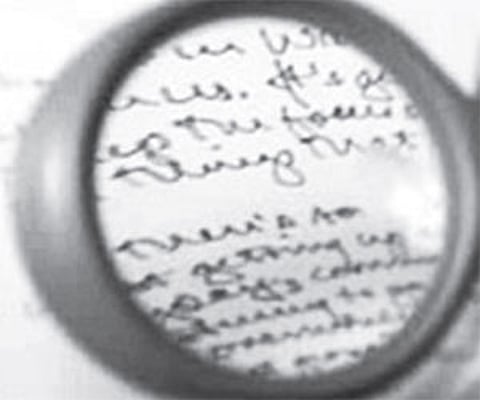 It’s all in your handwriting!