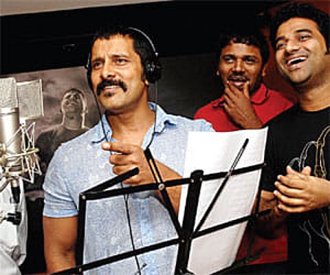 Chiyaan Vikram sings for 'Kandhasamy'
