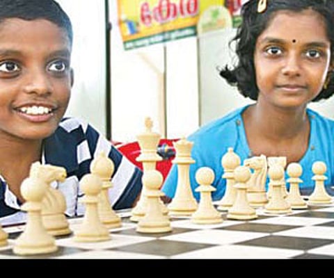 LIFE IN BLACK AND WHITE: SL Narayanan (left) with sister SL Parvathy. (Express photo)