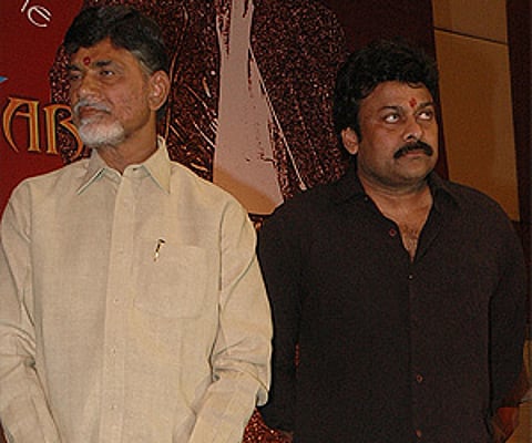 Chandrababu Naidu, Chiranjeevi (File photo)