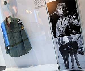 John Lennon's blood-stained clothes on display