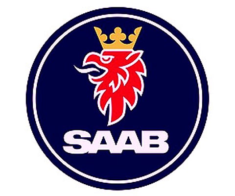 Logo of Saab Automobile AB, Sweden. (File photo)