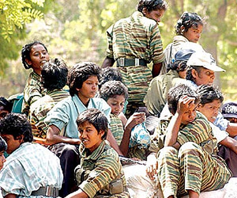 LTTE's 'child soldiers' (File photo)