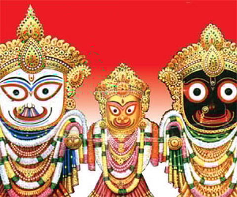 Puri deities warmly dressed