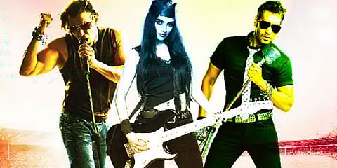 Salman Khan, Ajay Devgan, Asin in London Dreams.(Sampurn Pix)