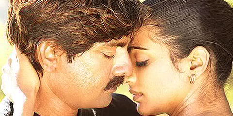 Jagapathi Babu-Priyamani in 'Pravarakhyudu'.(Sampurn Pix)