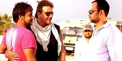 Ajay Devgan, Sanjay Dutt and Rohit Shetty in 'All The Best'