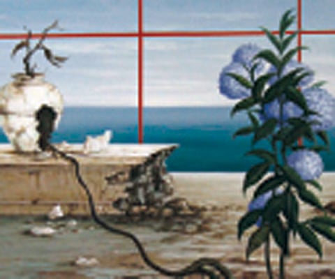 An Exhibition at David Hall in Fort Kochi.