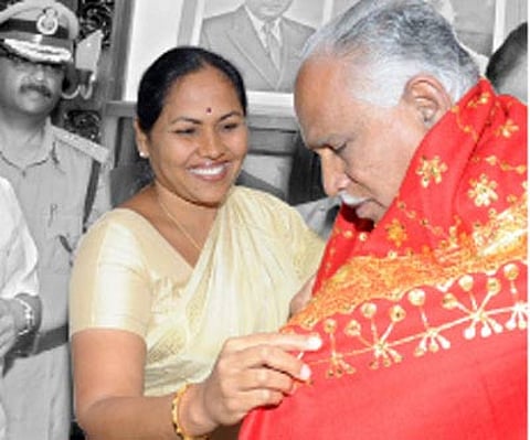 Karnataka CM Yeddyurappa and former Karnataka minister Shobha Karandlaje