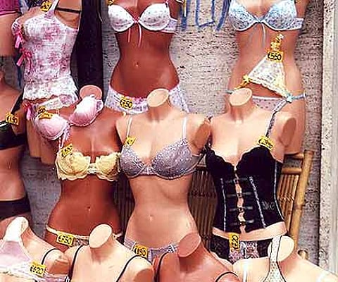 Lingerie on display (PIc: Wikimedia Commons).