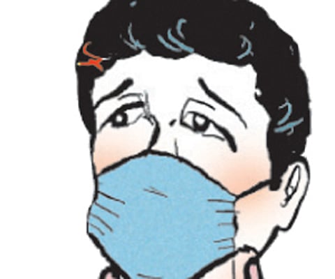 Mask to prevent swine flu.