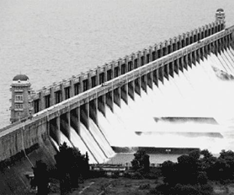 Tungabhadra dam is full following heavy rain in the catchment area on Sunday.