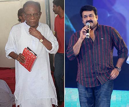 Mohanlal had remarked that Sukumar Azhikode suffers from hallucinations. (File photos: EPS)