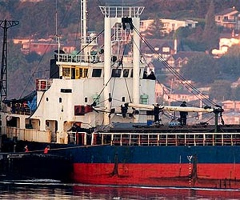 The MV Sun Sea, on which 500 Tamil refugees were transported to Canada. (Photo: AP)