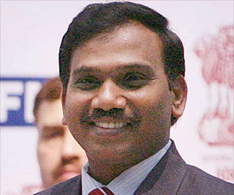 Former Union telecom minister A Raja. (File photo: EPS)