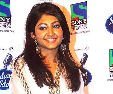 Bhoomi Trivedi at the finals of 'Indian Idol 5' (Pic: Sampurn Pix)