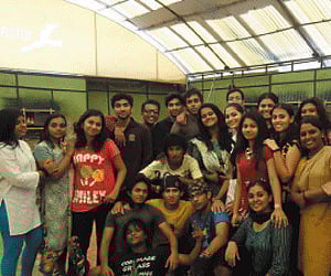 Sajna with a few members of her dance troupe | EPS