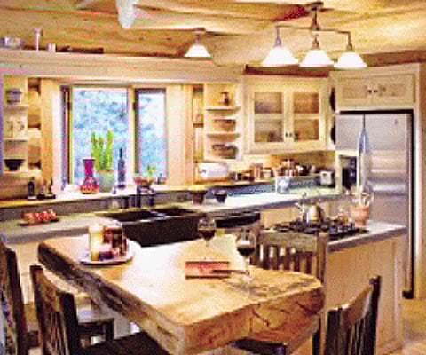 Rustic Kitchen Lighting