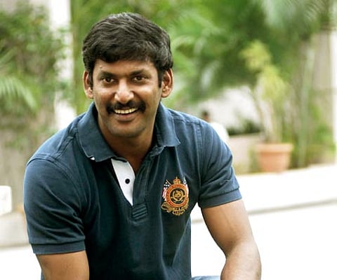 Actor Vishal - Express Photo by P Anand Kumar.