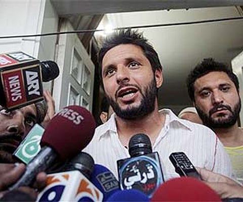 Afridi himself has not been spared in Shoaib Akhtar’s book. AP File Photo