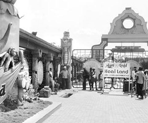 A view of ‘Haailand’ Resort and Theme Park at Chinakakani in Guntur district.