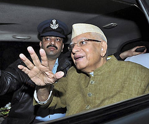 Veteran Congress leader N D Tiwari (ENS)