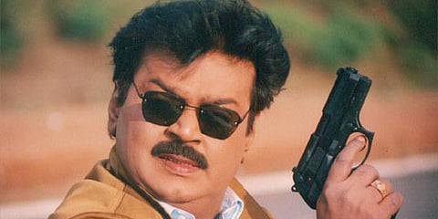 Captain Vijaykanth will be making an MGR sequel, Kizhakku Africavil Raju. (File photo: ENS