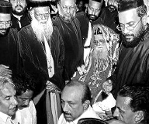 Supreme head of Marthoma Church Joseph Marthoma Metropolitan inaugurating the 117th Maramon Convention in Pathanamthitta on Sunday