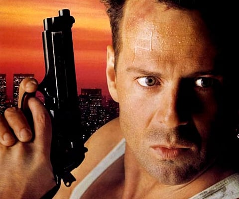 The poster of 'Die Hard'.
