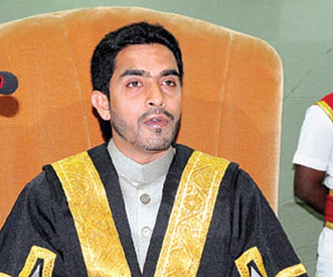 Mayor Mohammad Majid Hussain presents his first budget at GHMC general body meeting on Thursday