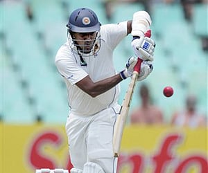 Sri Lanka's Thilan Samaraweera plays a shot during their match against South Africa. (AP)