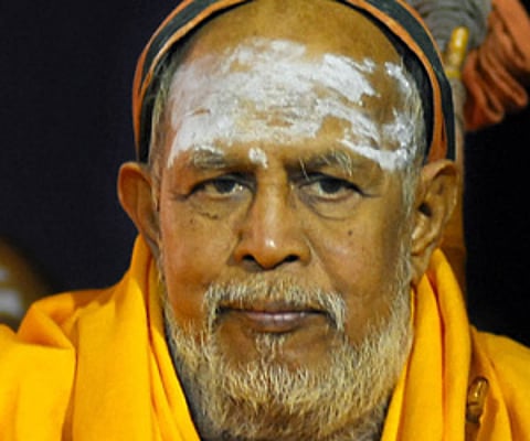 The Sankaracharya of Kanchi Kamakoti Mutt, Sri Jayendra Saraswathi Swamigal. (File photo: ENS)