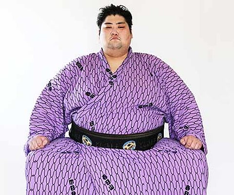 Sumo wrestling champion Yamamotoyama (IANS News Photo)
