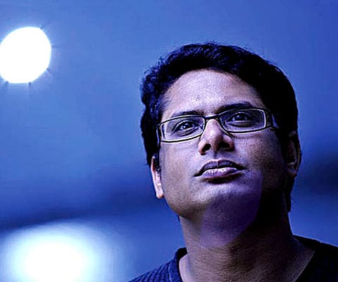 Manoj K Bharathi, the actor who has become an associate director of 'Endhiran' (Pic: ENS).