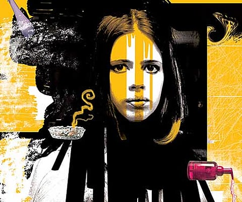 The poster of 'That Girl in Yellow Boots'.