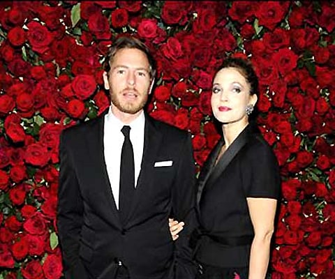 Drew Barrymore, right, and boyfriend Will Kopelman (AP Photo/Evan Agostini, file).